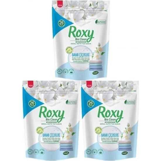 Dalan Roxy Matik Sabun Tozu 800gr Bahar Çiçekleri 3 Lü Set