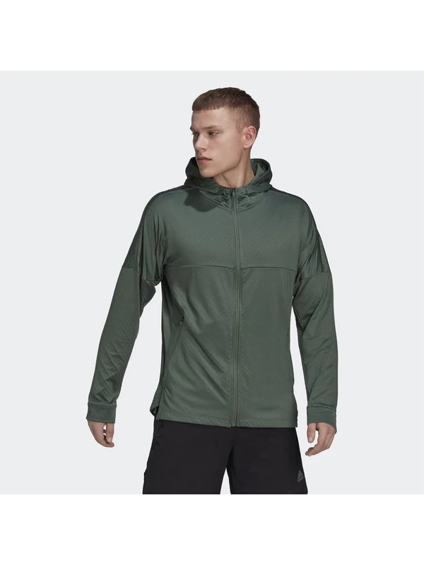 Adidas Workout Warm Full-Zip Erkek Sweatshirt