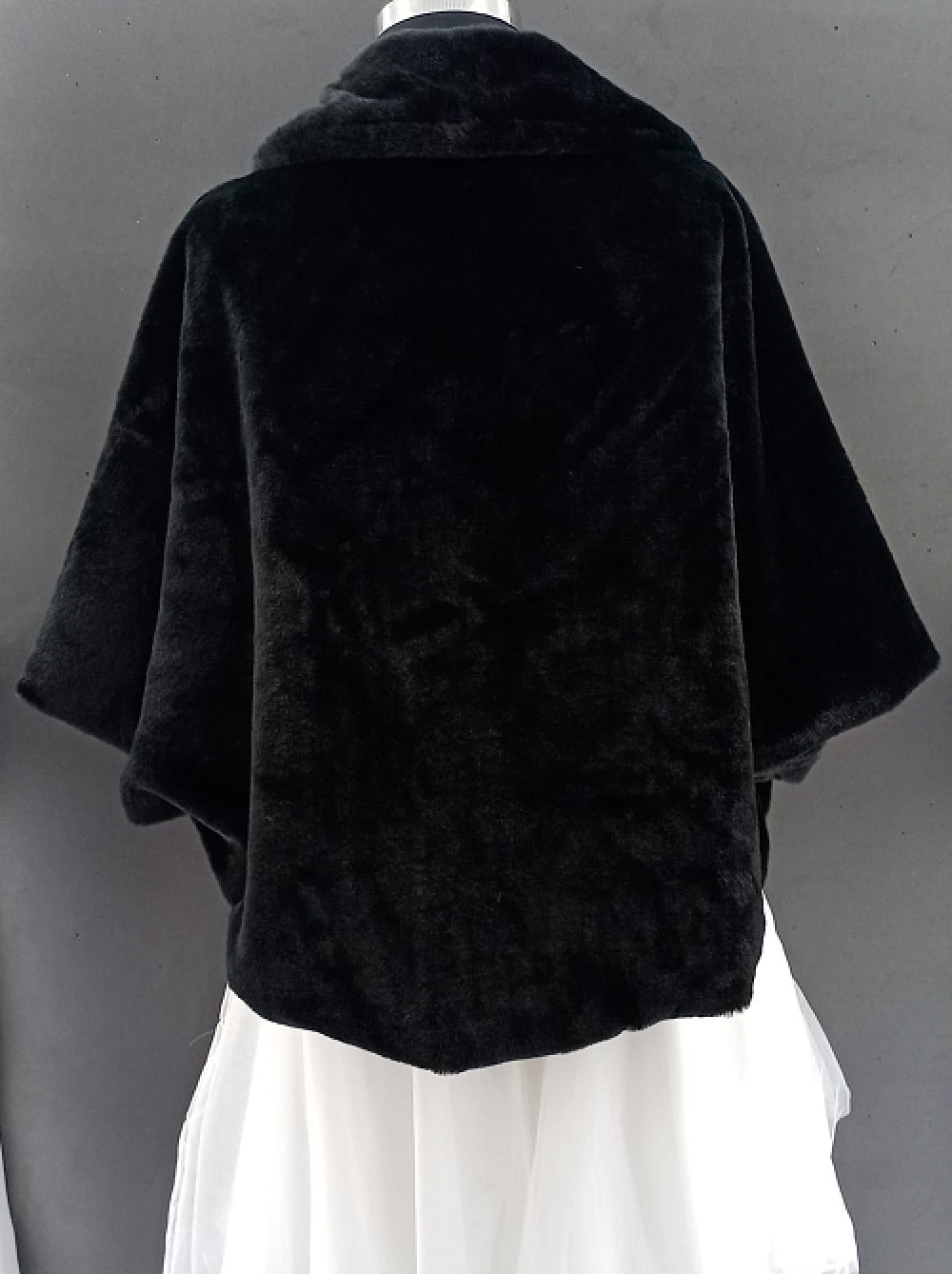 Butik İzmirden Siyah Gelin Etol Kürk Bolero görsel 3