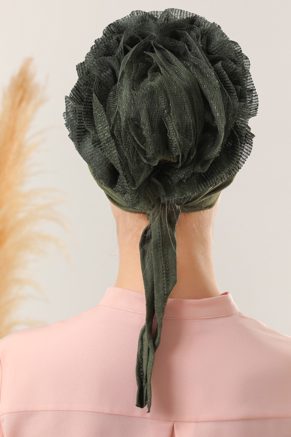 Melodi Scarf Tesettür Fırfırlı Bone görsel 6