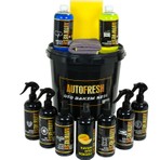 Auto Fresh 12'li Efsane Set Araç Araba Yıkama Bakım Seti Fırsat Full Oto Bakım Temizlik Seti Kovalı