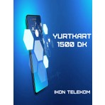 İkon Telekom YurtKart 1500 Dakika Ankesörlü Telefon Arama Kartı Pini 3 Ay Geçerlilik Süresi