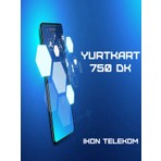 İkon Telekom YurtKart 750 Dakika Ankesörlü Telefon Arama Kartı Pini 3 Ay Geçerli Kullanım