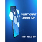 İkon Telekom YurtKart 3000 Dakika Ankesörlü Telefon Arama Kartı Pini