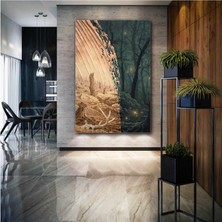 SML Tablo Kayıp Doğa Çevre Kirliliği Manzara Kanvas Tablo