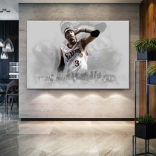 SML Tablo Allen Iverson Basketbol Nba Soyut Art Dekoratif Kanvas Tablo