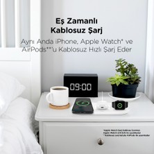 Ttec Smartcharger Air iPhone Uyumlu+Apple Watch Uyumlu+Airpods Kablosuz Hızlı Şarj Aleti ve Pd 20W Seyahat Şarj Aleti