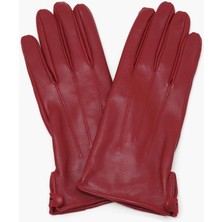 Desa Kırmızı Kadın Deri Eldiven