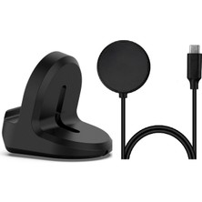 TahTicMer  Samsung Galaxy Watch ACTISM-R500 Manyetik Kablosuz USB Type-C Şarj Kablosu Şarj Standı 2in1