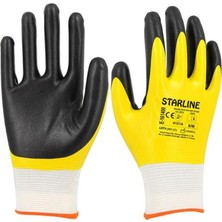 Starline E-161400 Sarı Nitril Eldiven No:9