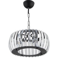 Istanbul Avize Venüs Sarkıt Siyah 22 cm Tesisatlı Kristal Taşlı Avize
