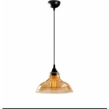 Riolight  Retro Tekli Cam Sarkıt Avize Çap: 20CM