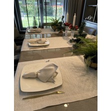 Decamor Home Dertsiz Gold Simli Ekru Runner 1 AD