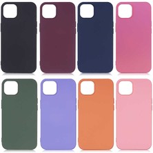 Good Case Apple iPhone 13 Için Kadife Iç Yüzeyli Soft Lsr Lansman Silikon Kılıf Koyu Pembe