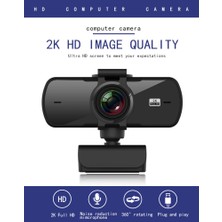 Leyan Creation Webcam 2k Full Hd Mikrofonlu Web Kamerası Tutuculu USB Fişi (Yurt Dışından)