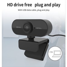 Leyan Creation Mikrofon USB Fişli Webcam 1080P Full Hd Web Kamerası (Yurt Dışından)