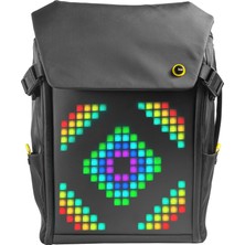 Divoom Pixoo Backpack M Siyah Ledli Sırt Çantası