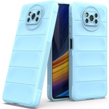 Eabhulie Poco X3 Nfc / X3 Pro İçin Kaymaz Silikon Telefon Kılıfı - Mavi (Yurt Dışından)