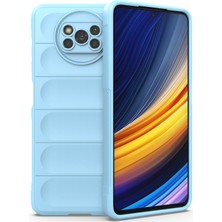 Eabhulie Poco X3 Nfc / X3 Pro İçin Kaymaz Silikon Telefon Kılıfı - Mavi (Yurt Dışından)