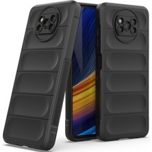 Eabhulie Poco X3 Nfc / X3 Pro İçin Kaymaz Silikon Telefon Kılıfı - Siyah (Yurt Dışından)