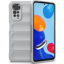 Eabhulie Redmi Note 11 / Note 11S İçin Kaymaz Silikon Telefon Kılıfı - Gri (Yurt Dışından)