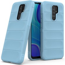 Eabhulie Redmi 9 İçin Kaymaz Silikon Telefon Kılıfı - Mavi (Yurt Dışından)