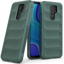 Eabhulie Redmi 9 İçin Kaymaz Silikon Telefon Kılıfı - Yeşil (Yurt Dışından)