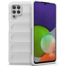 Eabhulie Galaxy M32 4G / A22 4G İçin Kaymaz Silikon Telefon Kılıfı - Beyaz (Yurt Dışından)