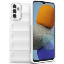 Eabhulie Galaxy M23 İçin Kaymaz Silikon Telefon Kılıfı - Beyaz (Yurt Dışından)