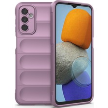 Eabhulie Galaxy M23 İçin Kaymaz Silikon Telefon Kılıfı - Mor (Yurt Dışından)