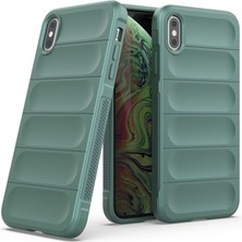 Eabhulie iPhone XS / iPhone X İçin Kaymaz Silikon Telefon Kılıfı - Yeşil (Yurt Dışından)