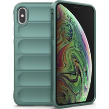 Eabhulie iPhone XS / iPhone X İçin Kaymaz Silikon Telefon Kılıfı - Yeşil (Yurt Dışından)