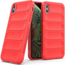 Eabhulie iPhone XS / iPhone X İçin Kaymaz Silikon Telefon Kılıfı - Kırmızı (Yurt Dışından)