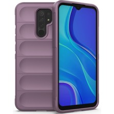 Eabhulie Redmi 9 İçin Kaymaz Silikon Telefon Kılıfı - Mor (Yurt Dışından)