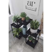 Armarks 6 Raflı Saksılık, Kış Bahçesi, Dekoratif Plastik Çiçek Saksılığı, Çiçek Saksı Standı