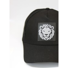 Awcıı Leather Lion Aslan Figürlü  Fileli Şapka