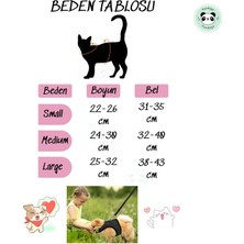 Pandogo Kedi Köpek Tasması Reflektörlü Fileli Hava Alan Kumaş Sevk Kayışlı Kedi Gezdirme Tasması