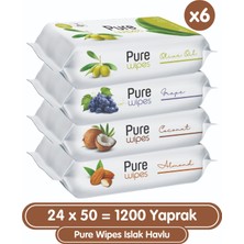 Pure Wipes Islak Havlu 24x50 (1200 Yaprak)