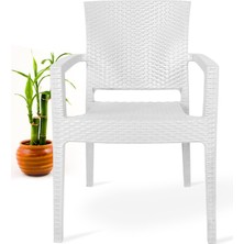 Almina Rattan Masa Takımı 90x150 Camlı Masa 6 Kişilik Rattan Sandalye Seti Bahçe Balkon Teras Takımı