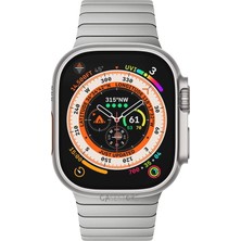 MTK Moveteck Apple Watch Series 8 7 6 Se 5 4 3 2 1 Uyumlu 42MM 44MM 45MM Metal Paslanmaz Çelik Kordon Magnetic Mıknatıslı Baklalı Loop Lüx Kordon Stainless Steel