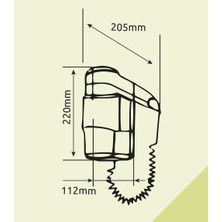 Omnipazar Xinda RCY12018A1 Saç Kurutma Makinesi Asma Yuvalı 1200 W