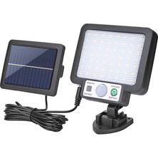 Gaman JX-F56 Solar Güneş Enerjili Duvar Armatürü Sokak Lambası Hareket ve Karanlık Sensörlü Kablolu Panel