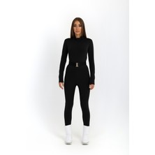 Elifim Moda Tasarım Siyah Termal Tulum