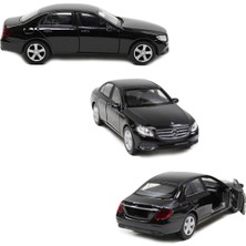 Toyaş Mercedes Benz E400 Çek Bırak Metal Oyuncak Araba 12 cm Siyah