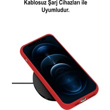 Caseart Apple iPhone 14 Pro Kapak Içi Kadife Lansman Lux Silikon Kılıf - Koyu Yeşil