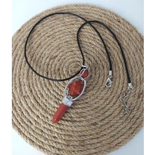 Hd Marketim Doğaltaş Jasper Taşı Kolye Bijuteri Takı Aksesuar