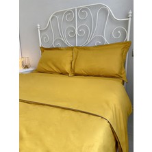 Calina Home Hardal Renkli Kenarları Işleme Detaylı Yastık Kılıfı