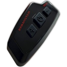 Knmaster MESH 1 Motosiklet Kask İnterkom Bluetooth Intercom Kulaklık Seti Siyah