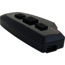 Knmaster MESH 1 Motosiklet Kask İnterkom Bluetooth Intercom Kulaklık Seti Siyah