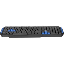 Hytech Hyk-46 Gamy Combo Siyah USB Mavi Tuşlu Q Gaming Oyuncu Klavye + Mouse + Klavye Pad + Mouse Pad Set